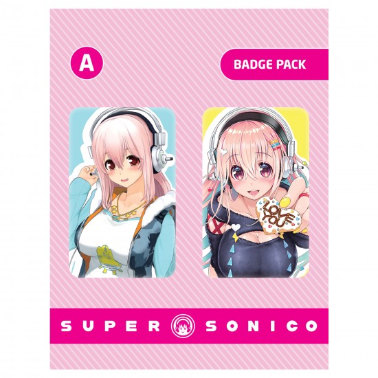 Super Sonico Badge pack A