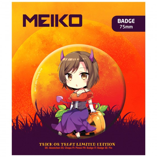 Piapro Characters: Meiko Halloween Button Badge 75mm Piapro Characters: Meiko Halloween Button Badge 75mm