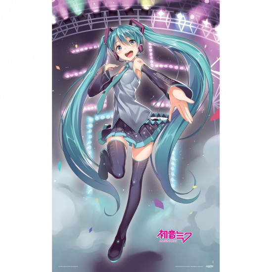 Hatsune Miku: Miku on Stage XL Fabric Poster Hatsune Miku: Miku on Stage XL Fabric Poster