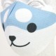 Reusable Face Mask: Grey Japanese Akita - Dog - Kawaii