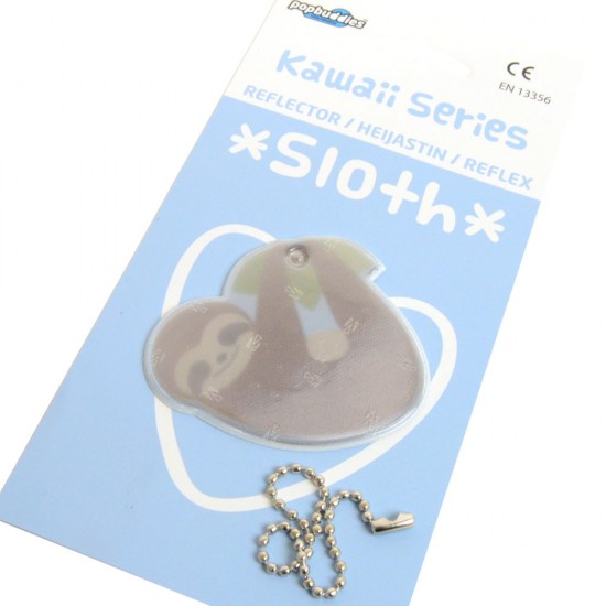 Kawaii Series: Sloth Safety Reflector / Key Chain - Brown