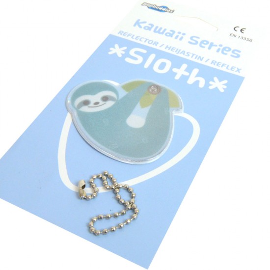 Kawaii Series: Sloth Safety Reflector / Key Chain - Green Kawaii Series: Sloth Safety Reflector / Key Chain - Green