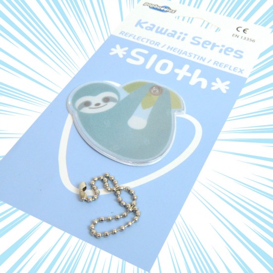 Kawaii Series: Sloth Safety Reflector / Key Chain - Green Kawaii Series: Sloth Safety Reflector / Key Chain - Green