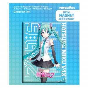 Hatsune Miku V4x Metal Magnet