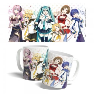 Hatsune Miku: Character Group Mug – Hatsune Miku, Rin, Len, Luka, Meiko & Kaito Mug