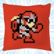 Mega Man: Protoman 8-bit Square Cushion