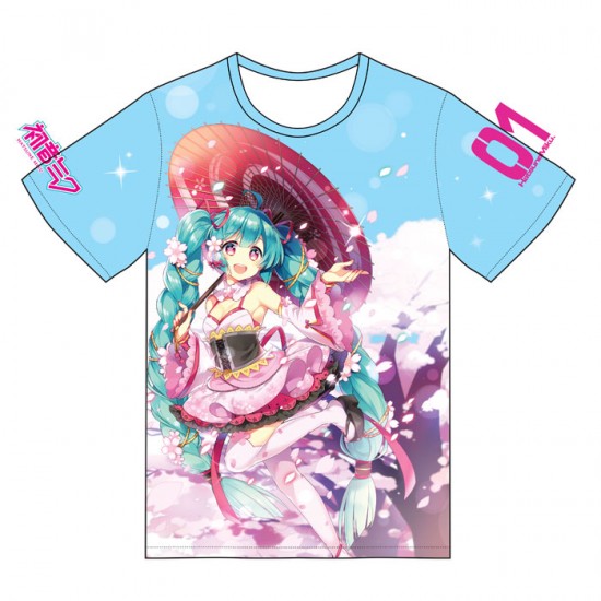 Hatsune Miku All Over Printed T-shirt: Hanami (Unisex) Hatsune Miku All Over Printed T-shirt: Hanami (Unisex)