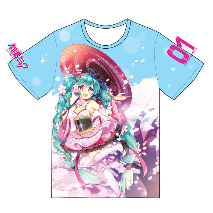 Hatsune Miku All Over Printed T-shirt: Hanami (Unisex)