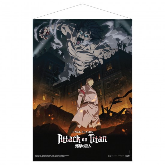 Attack on Titan: The Final Season Part 1, Key Visual 1 Fabric Wall Scroll