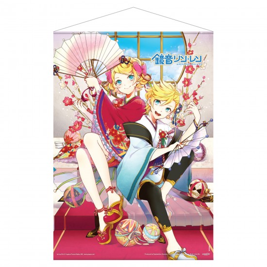 Virtual Artists: Len & Rin Kagamine Fabric Wall Scroll