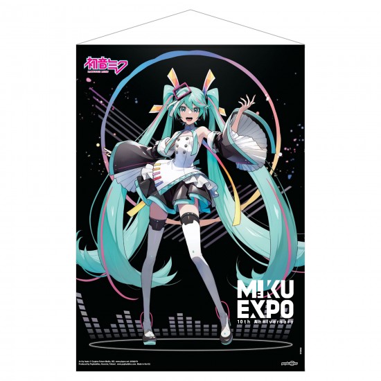 Hatsune Miku: Miku Expo 10th Anniversary Wall Scroll (Art by Iwato Ver) - Limited Edition