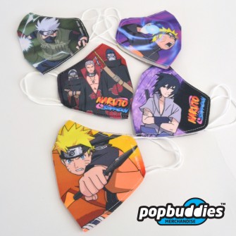 Keep safe in style and show off your inner ninja - Official Naruto Shippuden Face Masks